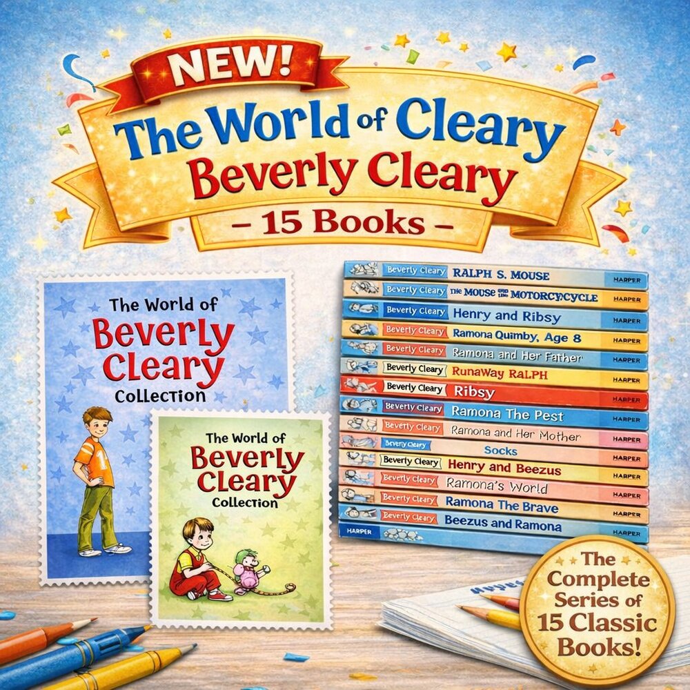 NEW Beverly Cleary 15 Book Collection Complete Set Ramona Series Kids Chapter Bo